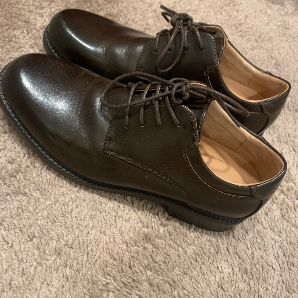Bruno Marc Men’s Size 7 Dark Brown Dress Shoes
